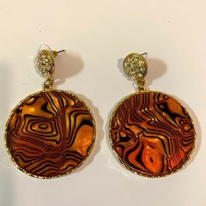 Tiger stripe earrings